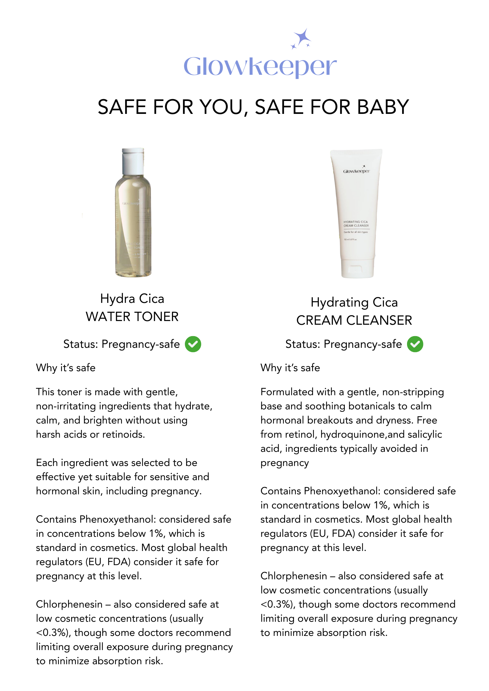 Contact safe for you, safe for baby